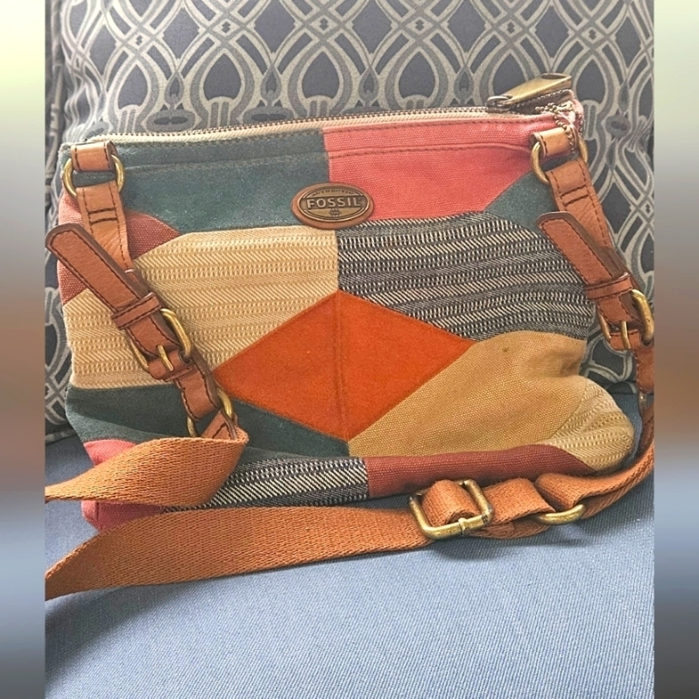 ๐ Women's Colorful Fossil Patchwork Boho Crossbody Bag๐